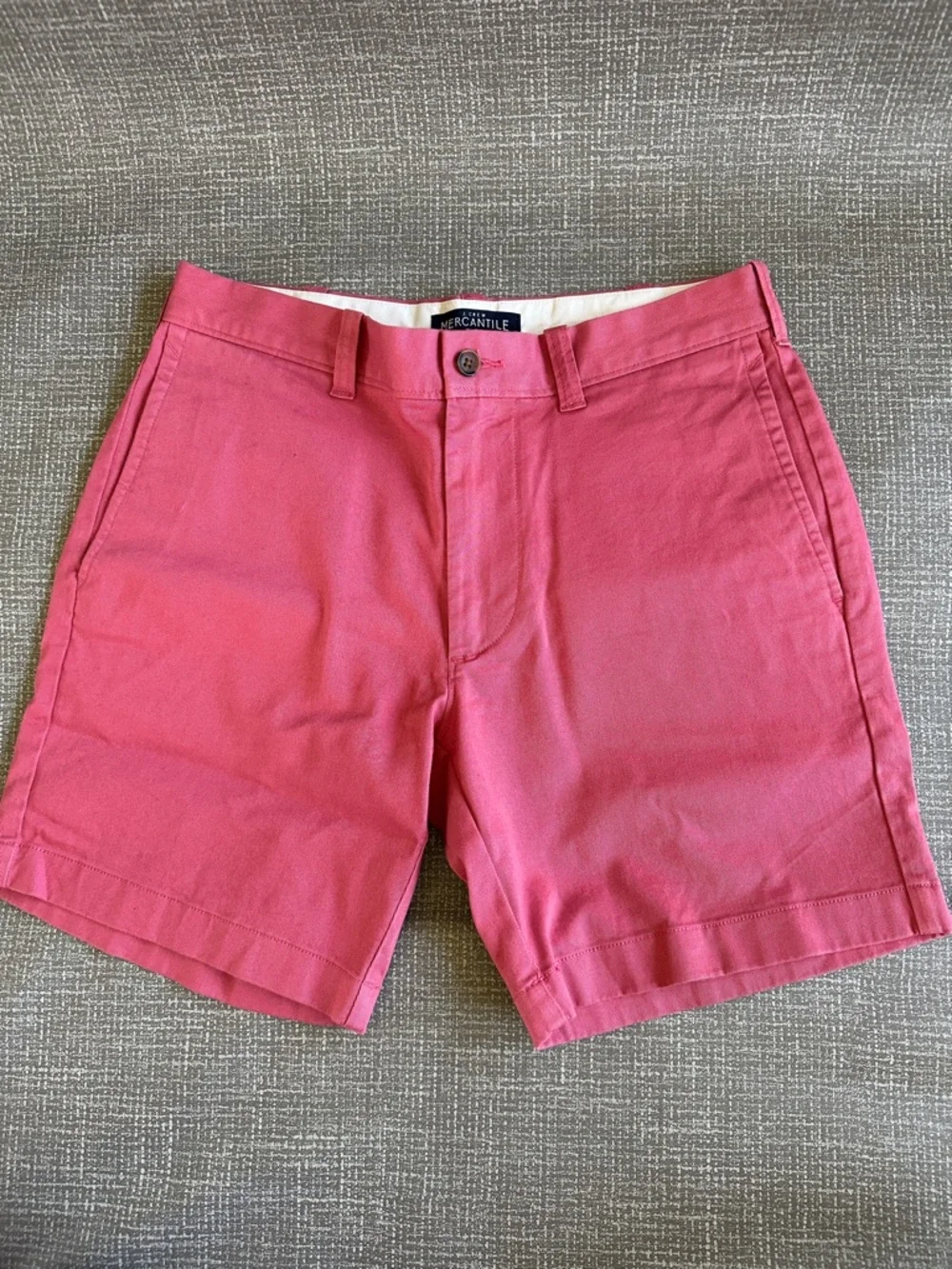 J Crew Mercantile Flex Men's Chino Shorts Size 29 Salmon Pink Stretch 8